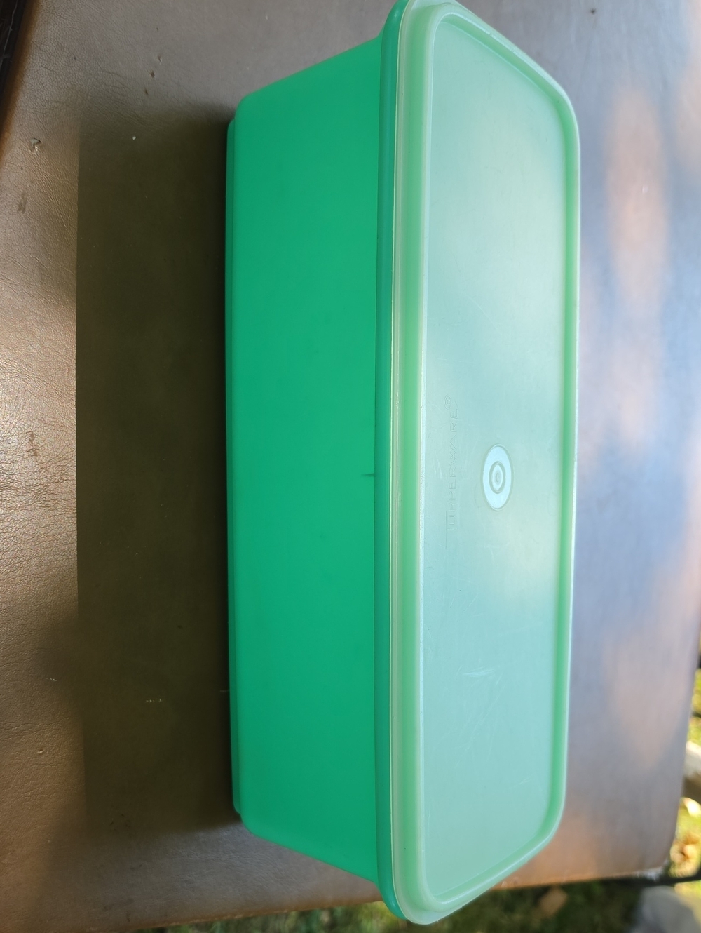Tupperware Green Rectangular Food Storage Container